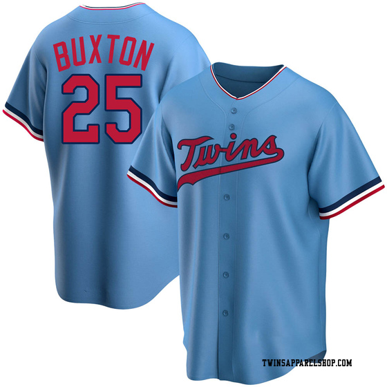 Men's Minnesota Twins Byron Buxton Light Blue Alternate Jersey - Replica