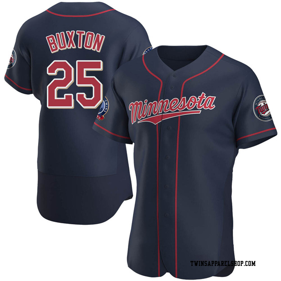 Men's Minnesota Twins Byron Buxton Navy Alternate 60th Season Jersey - Authentic