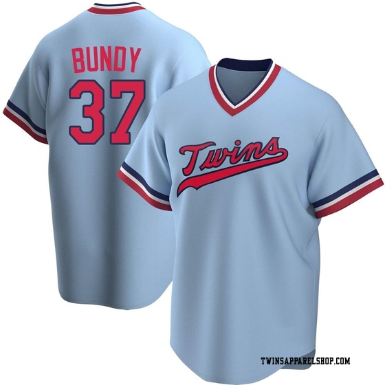 Men's Minnesota Twins Dylan Bundy Light Blue Road Cooperstown Collection Jersey - Replica