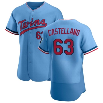 Men's Minnesota Twins Eiberson Castellano Light Blue Alternate Jersey - Authentic