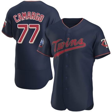 Men's Minnesota Twins Jair Camargo Navy Alternate 60th Season Team Jersey - Authentic