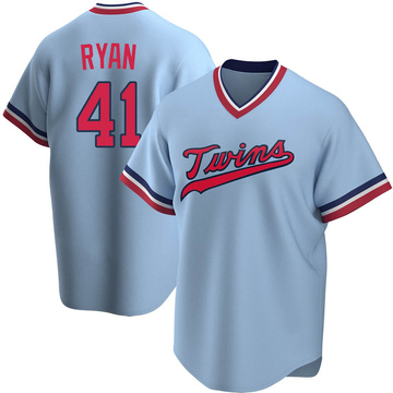Men's Minnesota Twins Joe Ryan Light Blue Road Cooperstown Collection Jersey - Replica