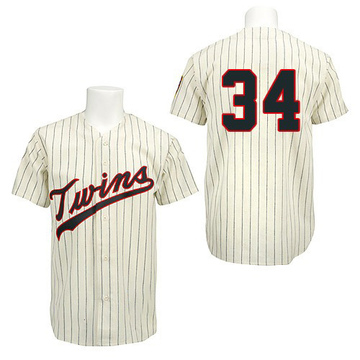 Men's Minnesota Twins Kirby Puckett Cream 1969 Throwback Jersey - Replica