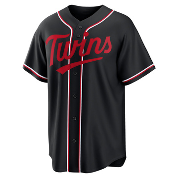 Men's Minnesota Twins Orlando Arcia Black Fashion Out Jersey - Replica