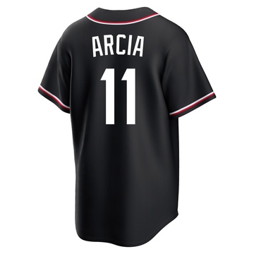 Men's Minnesota Twins Orlando Arcia Black Fashion Out Jersey - Replica