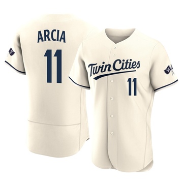 Men's Minnesota Twins Orlando Arcia Cream Alternate 2023 Jersey - Authentic