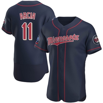 Men's Minnesota Twins Orlando Arcia Navy Alternate 60th Season Jersey - Authentic