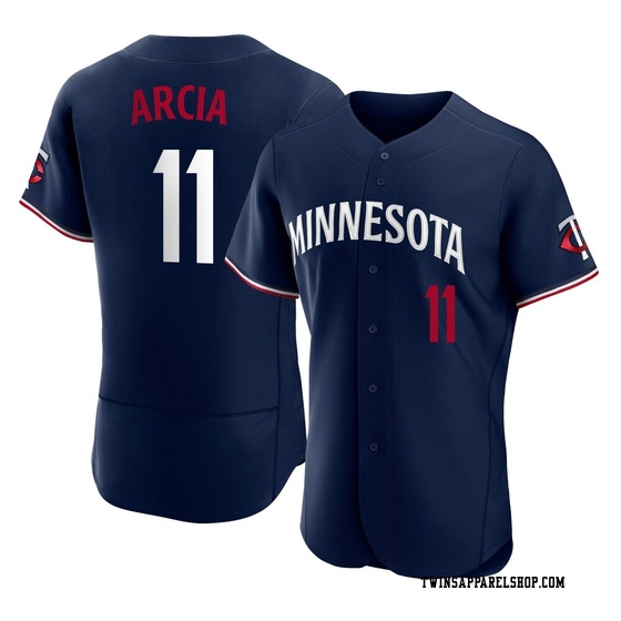 Men's Minnesota Twins Orlando Arcia Navy Alternate Jersey - Authentic