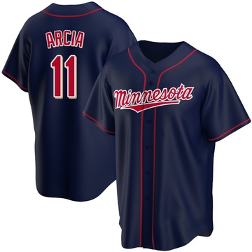 Men's Minnesota Twins Orlando Arcia Navy Alternate Team Jersey - Replica