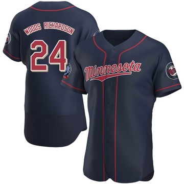Men's Minnesota Twins Simeon Woods Richardson Navy Alternate 60th Season Jersey - Authentic