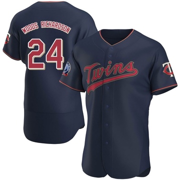 Men's Minnesota Twins Simeon Woods Richardson Navy Alternate 60th Season Team Jersey - Authentic