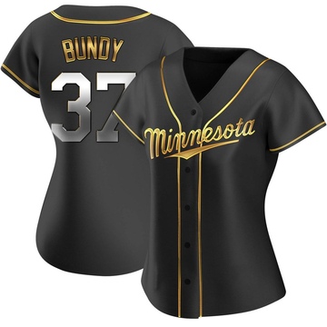 Women's Minnesota Twins Dylan Bundy Black Golden Alternate Jersey - Replica