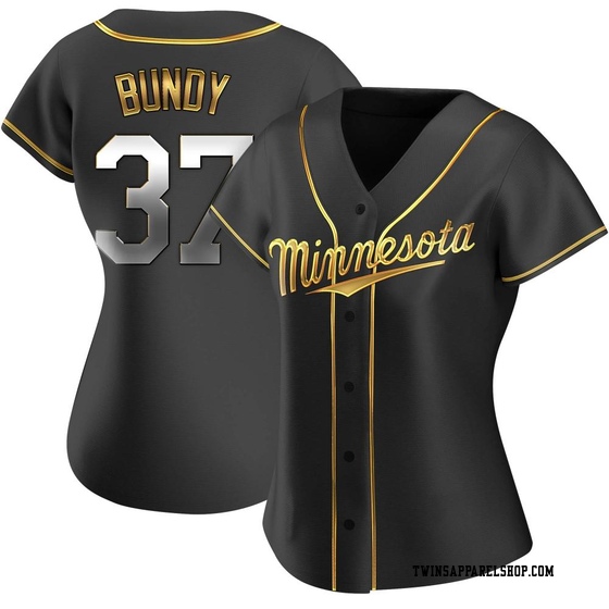 Women's Minnesota Twins Dylan Bundy Black Golden Alternate Jersey - Replica