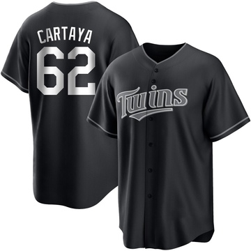 Youth Minnesota Twins Diego Cartaya Black/White Jersey - Replica