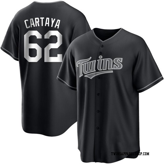 Youth Minnesota Twins Diego Cartaya Black/White Jersey - Replica