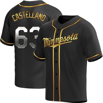 Youth Minnesota Twins Eiberson Castellano Black Golden Alternate Jersey - Replica