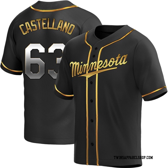 Youth Minnesota Twins Eiberson Castellano Black Golden Alternate Jersey - Replica