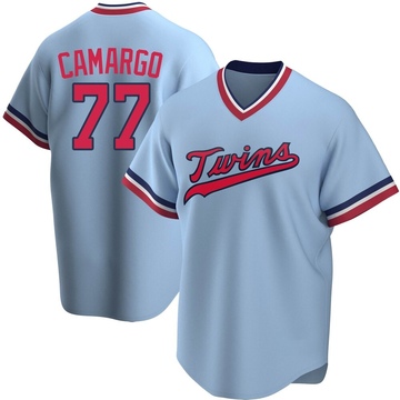 Youth Minnesota Twins Jair Camargo Light Blue Road Cooperstown Collection Jersey - Replica
