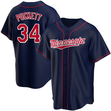 Youth Minnesota Twins Kirby Puckett Navy Alternate Team Jersey - Replica