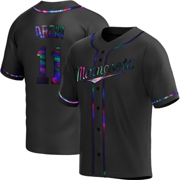 Youth Minnesota Twins Orlando Arcia Black Holographic Alternate Jersey - Replica
