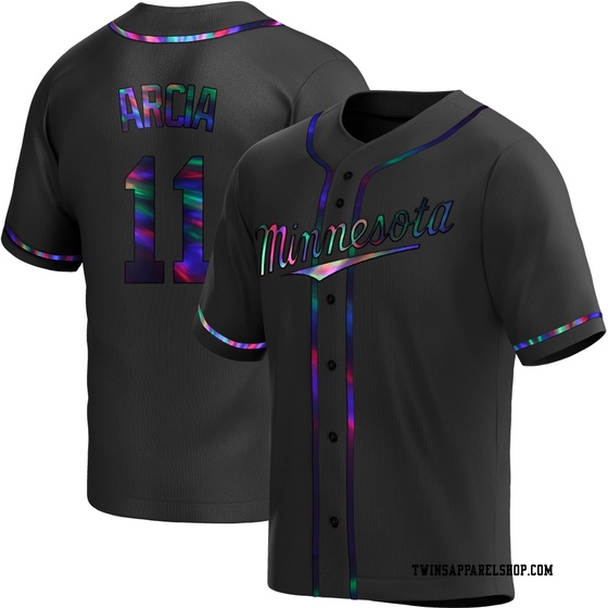 Youth Minnesota Twins Orlando Arcia Black Holographic Alternate Jersey - Replica