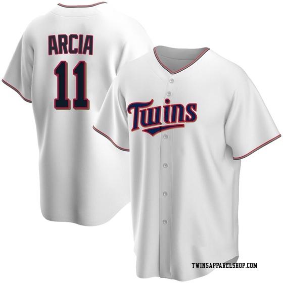 Youth Minnesota Twins Orlando Arcia White Home Jersey - Replica